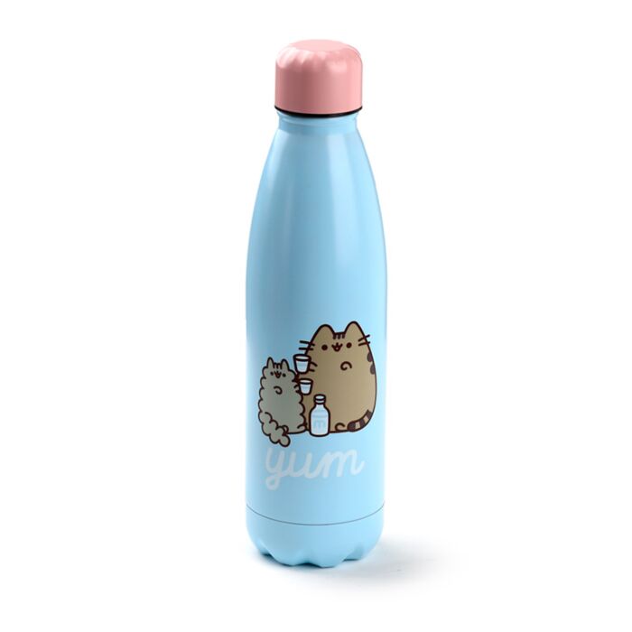 Gourde Isolée 500ml en Acier Inoxydable pour Boissons Chaudes ou Froides Pusheen Foodie - Chat Gourmand