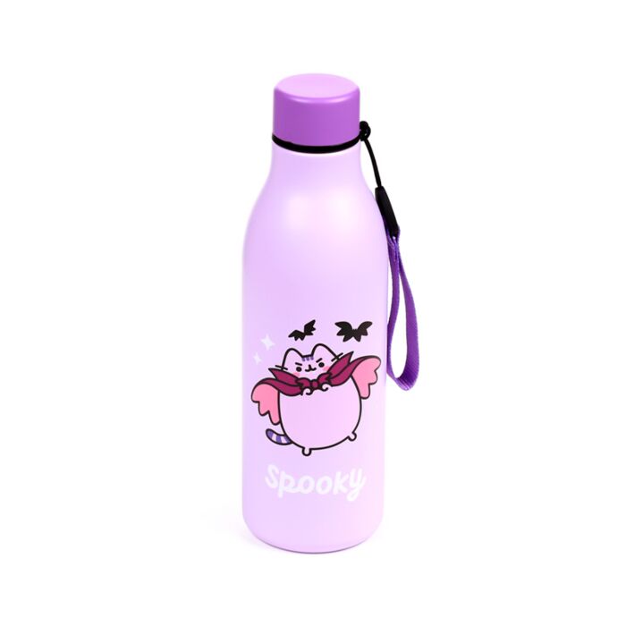Gourde Isolée 500ml en Acier Inoxydable pour Boissons Chaudes ou Froides - Pusheen le Chat Halloween