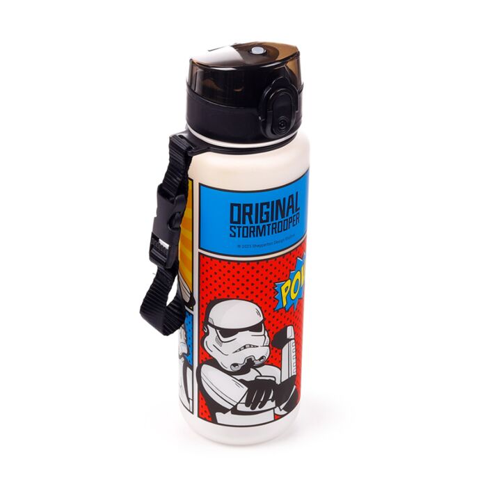 Gourde 600ml en Plastique Renforcé avec Bouton-poussoir - The Original Stormtrooper BD