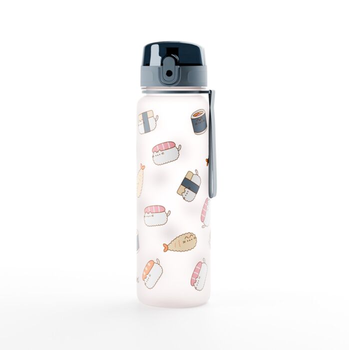 Gourde 600ml en Plastique Renforcé avec Bouton-poussoir - Pusheen le Chat Sushi Club 