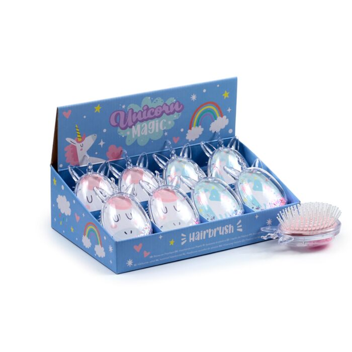 Brosse a cheveux Licorne - Unicorn magic a paillettes