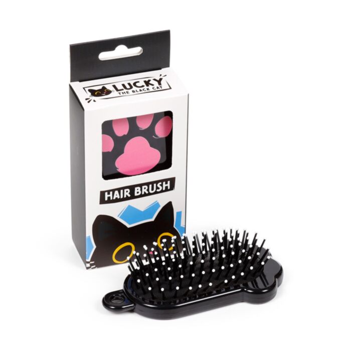 Brosse à cheveux Patte de Chat - Lucky le Chat Noir 
