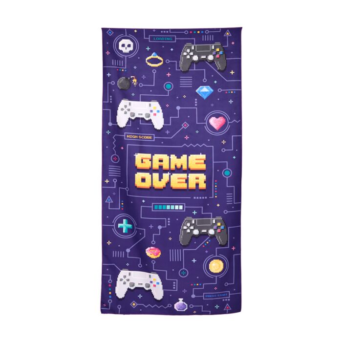 Serviette de Plage en Microfibre - Game Over 