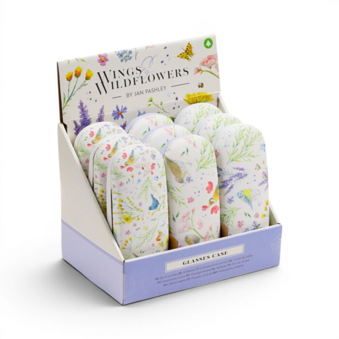 Boîtier à Lunettes-  Jan Pashley Ailes & Fleurs sauvages