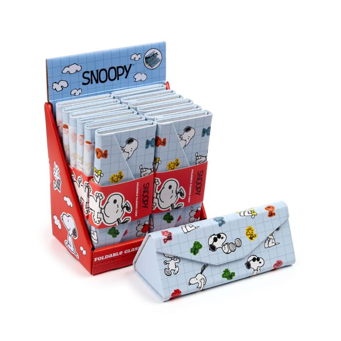 Boîtier a lunettes pliable - Peanuts Snoopy & Woodstock