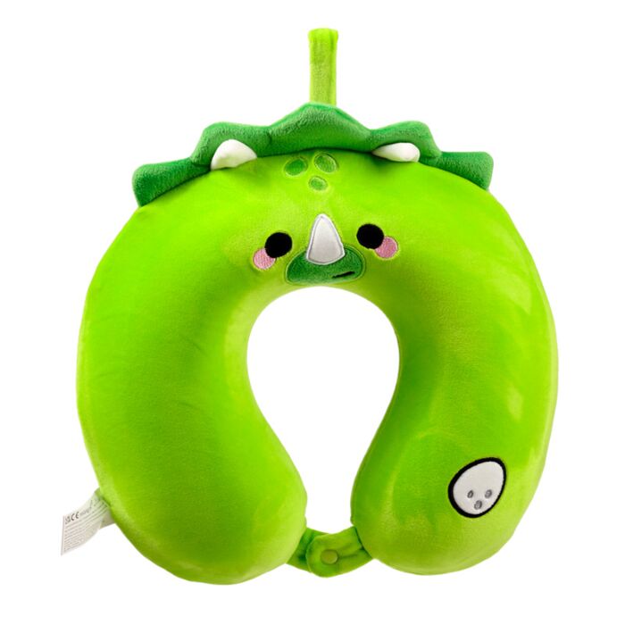 Coussin de Voyage Relaxeazzz Peluché Mémoire de Forme - Adorasaurs Huck le Dinosaure