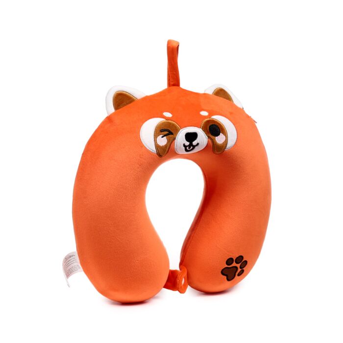 Coussin de Voyage Relaxeazzz Peluché Mémoire de Forme - Ru le Panda Roux Adoramals