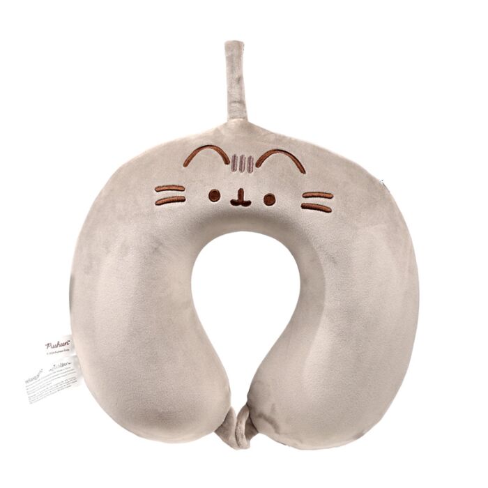 Coussin de Voyage Relaxeazzz Peluché Mémoire de Forme Pusheen le Chat 