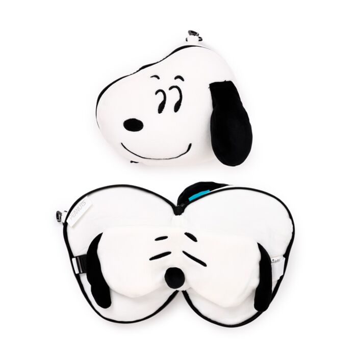 Relaxeazzz Snoopy Coussin de voyage 2en1  