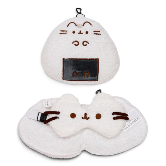 Relaxeazzz Pusheen Chat Sushi Club Coussin de voyage 2en1 