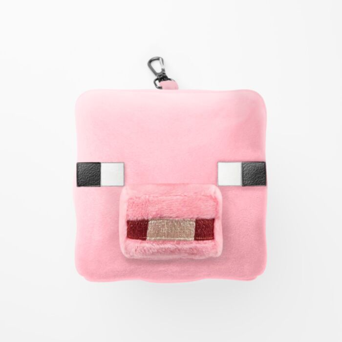 Relaxeazzz Cochon Coussin de voyage 2 en 1 - Minecraft  