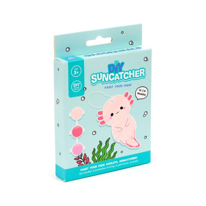 Capteur de Soleil DIY à peindre - Adoramals Maddie l'Axolotl 