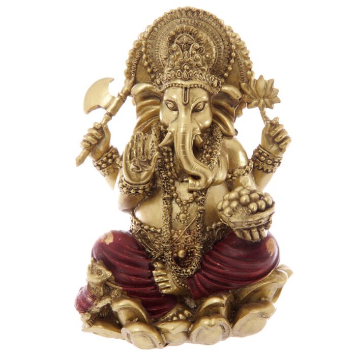 Statue Ganesh Rouge 16cm