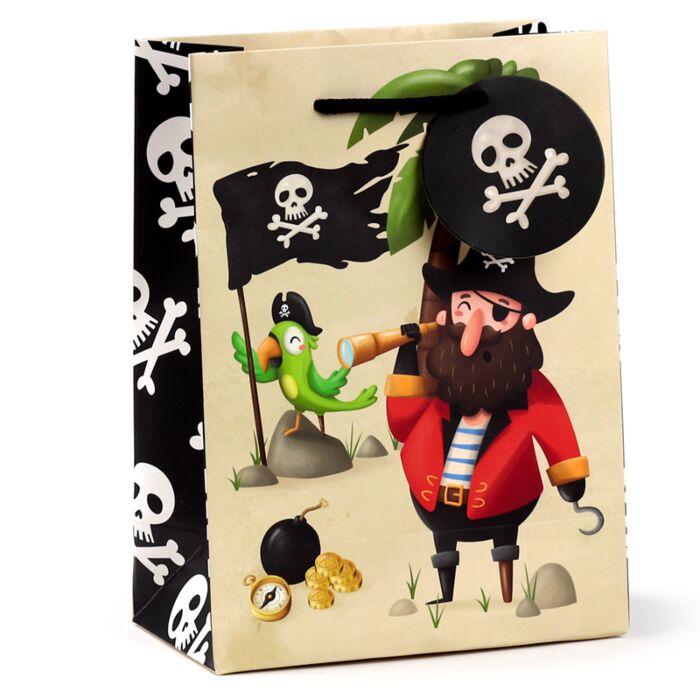 Sac Cadeau -Jolly Rogers Pirates (Moyen)