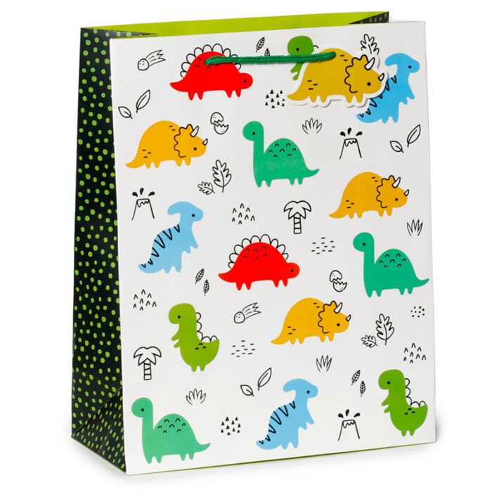Sac Cadeau Dinosauria Jr - Dinosaure (Grand)