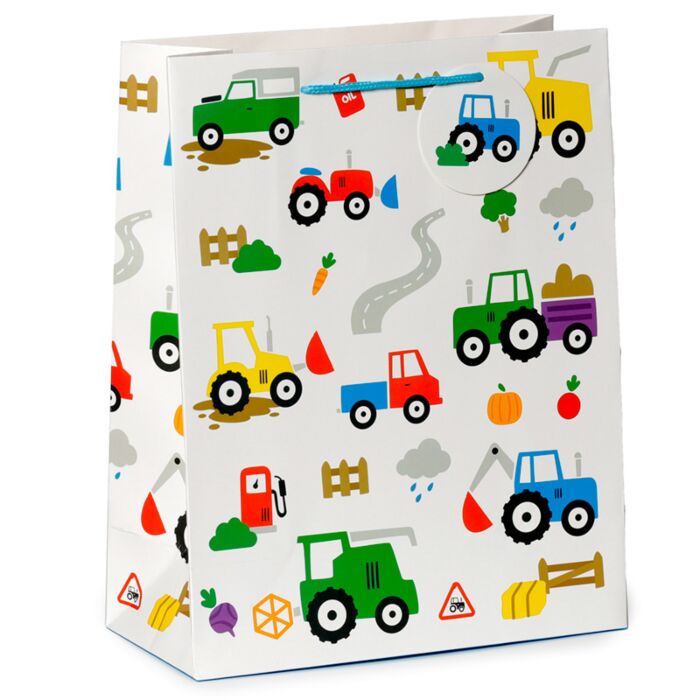 Sac Cadeau Little Tractors - Tracteur de Ferme (Grand)