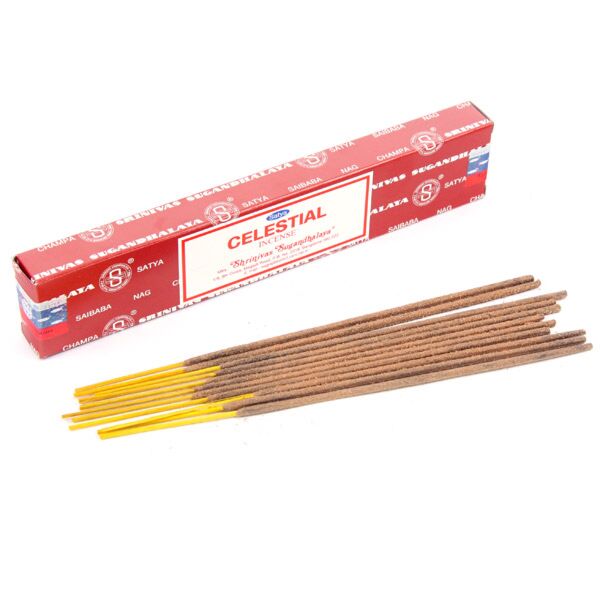 12 Bâtons encens Satya Nag Champa Celestial, rouge