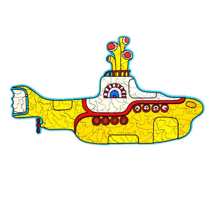 Puzzle en bois 130 pièces - The Beatles Yellow Submarine 