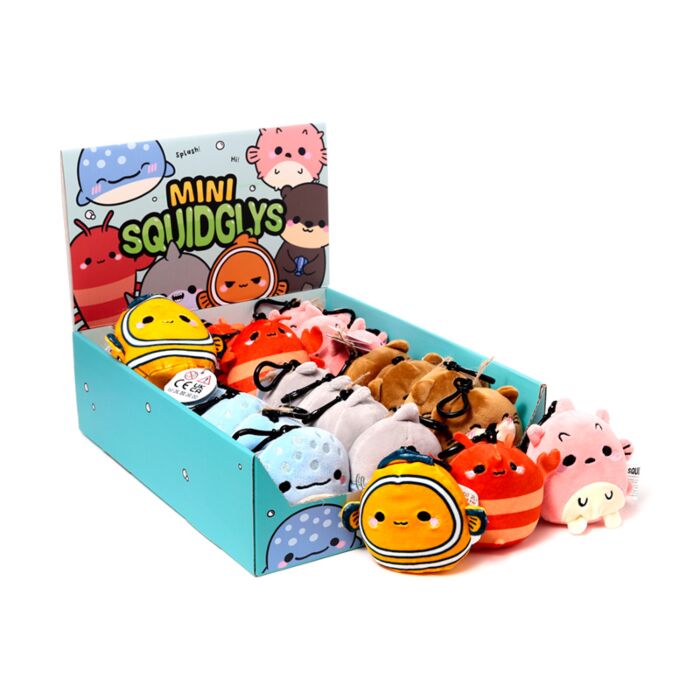 Porte-clés Peluché Squidglys Adoramals Vie Marine 