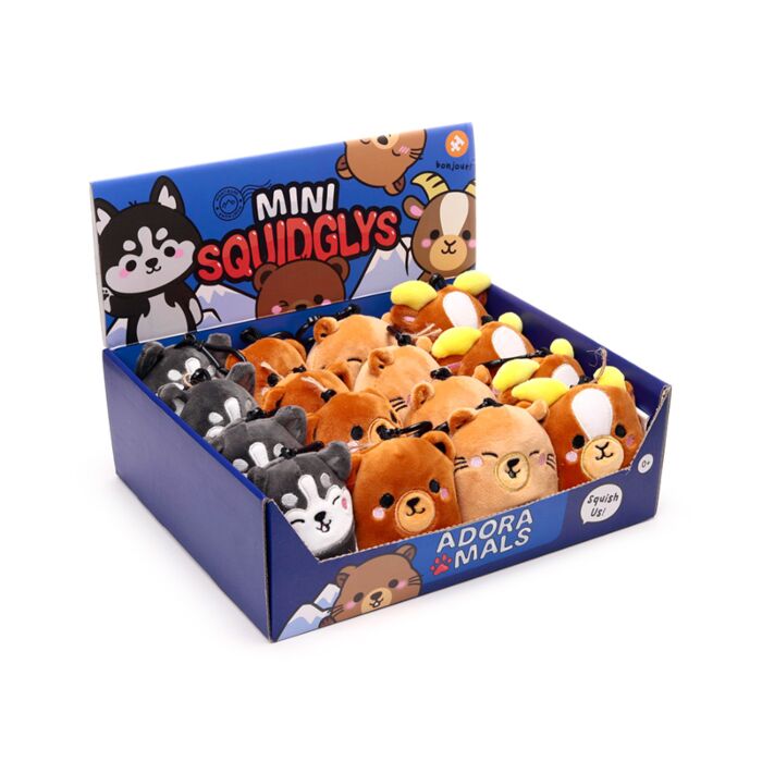 Porte-clés peluché Mini Squidglys - Adoramals Montagne
