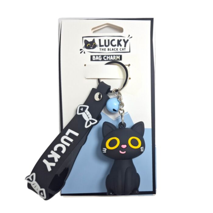 Porte-clés 3D Chat Noir - Lucky le Chat Noir