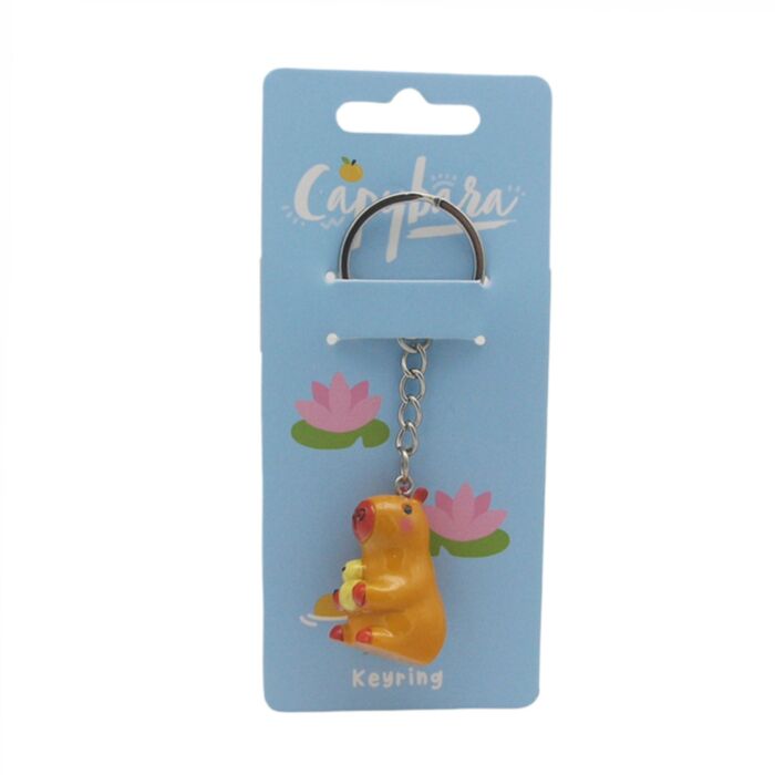 Porte-clés Capybara avec Canard 