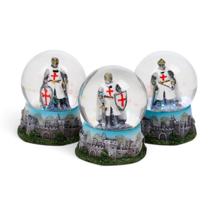 Boule à neige Chevalier des croisades & Chateau