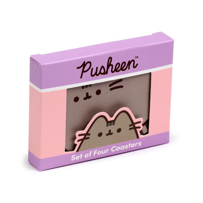 Lot de 4 Dessous de Verre - Pusheen le Chat 