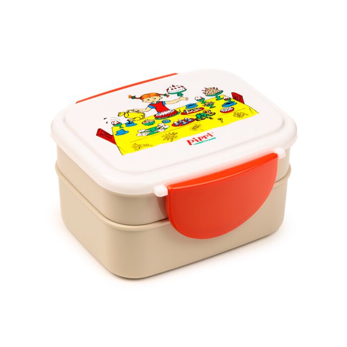 Boite Repas Bento Compartimentée avec couverts - Pippi Longstocking Fifi Brindacier