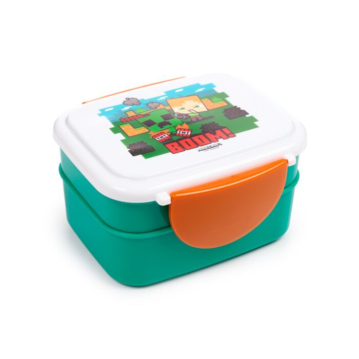 Boite Repas Bento Compartimentée avec couverts - Minecraft SSS BOOM 