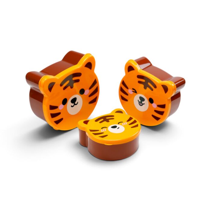 Lot de 3 Boites Repas - Adoramals Tigre