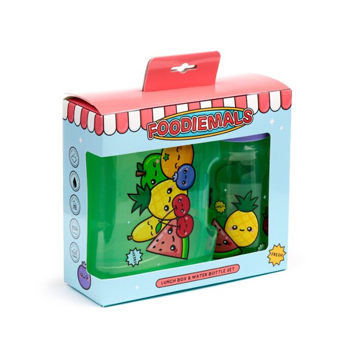Ensemble Boîte Repas & Gourde - Foodiemals 