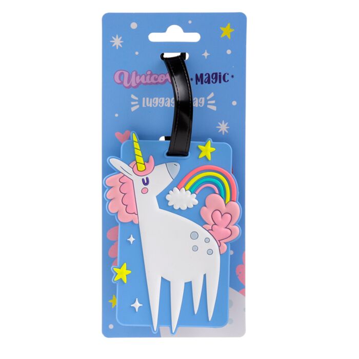 Etiquette à Bagage PVC Licorne - Unicorn Magic