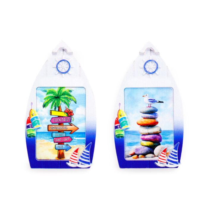 Aimant Souvenir - Bord de mer Bateau