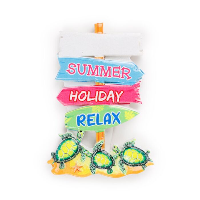 Aimant Souvenir - Bord de mer Crabe & Tortues