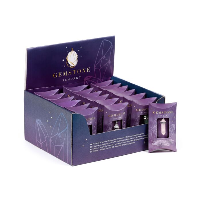 Pendentif Gemme - Double Pointe