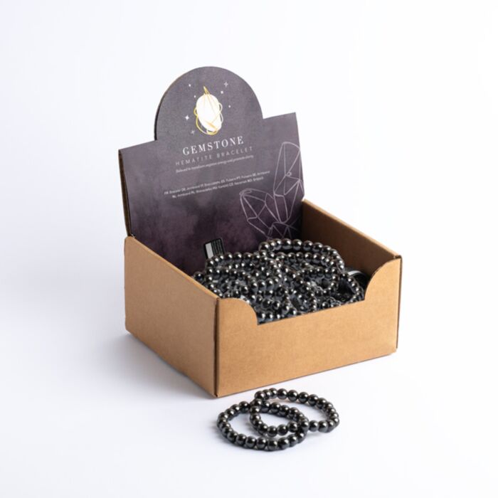 Bracelet d'Hematite Rondes