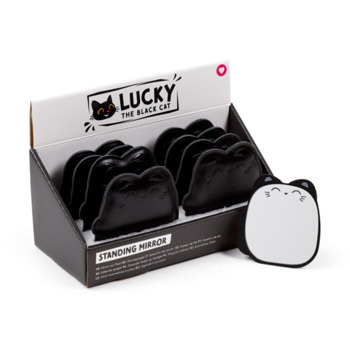Miroir de Poche - Lucky le Chat Noir