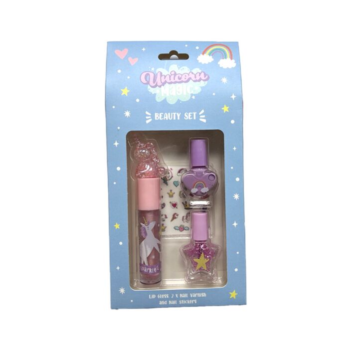Set Cosmétique pour enfant Gloss à lèvres et Vernis - Unicorn Magic Licorne