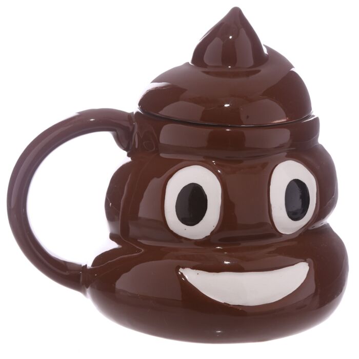 Mug Emotive - Poop avec couvercle