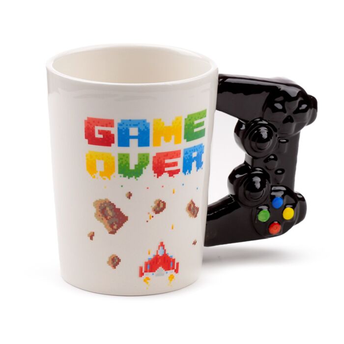 Mug à Anse Décorée Game Over - Imprimé Jeu Vidéo Pixellisé