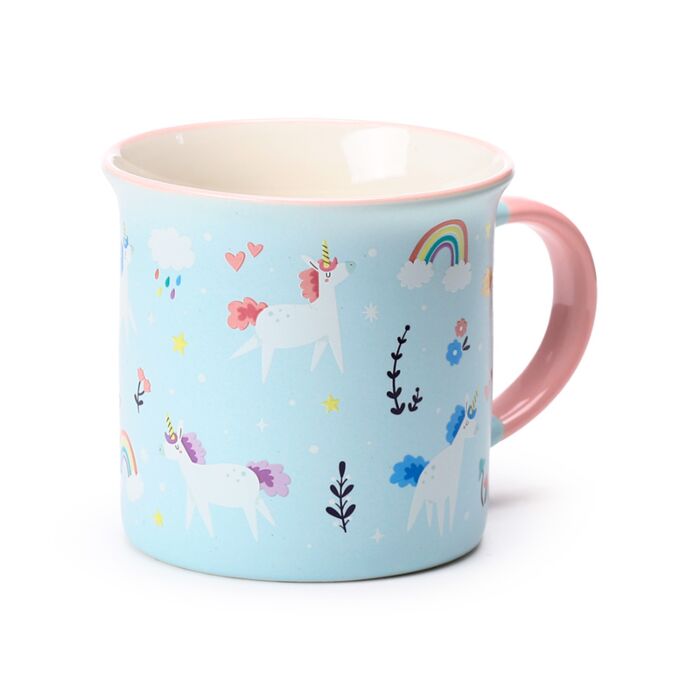Mug en Porcelaine fine Bordure Licorne - Unicorn Magic 