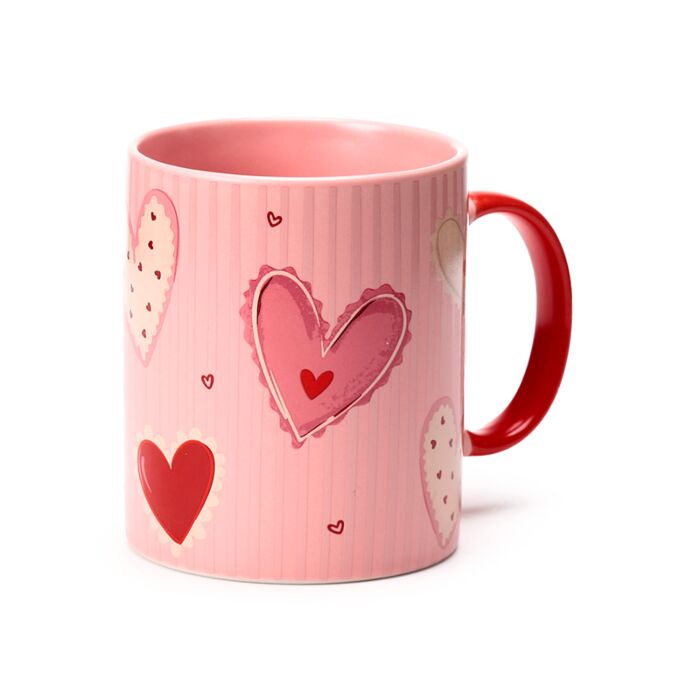 Mug en Porcelaine - Amore Cœurs 
