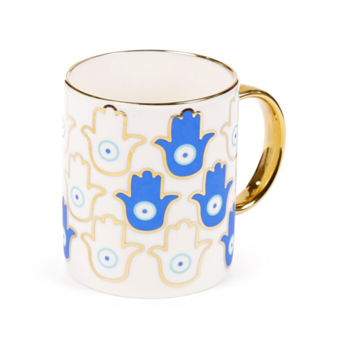 Mug en porcelaine - Main Œil Protecteur
