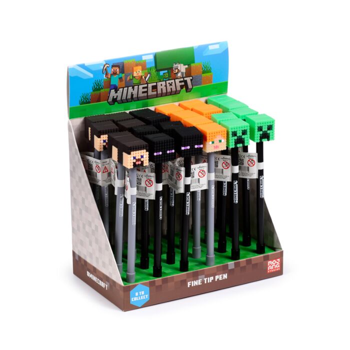 Stylo à Fine Mine Minecraft avec Embout Silicone