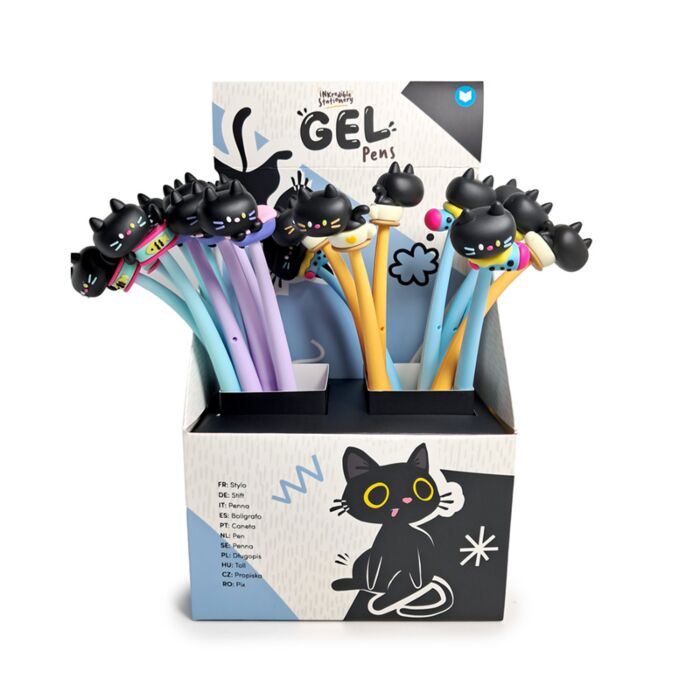 Stylo pointe fine - Lucky le Chat Noir  