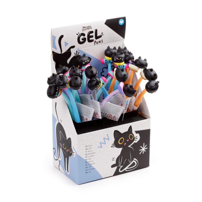 Stylo pointe fine - Lucky le Chat Noir  