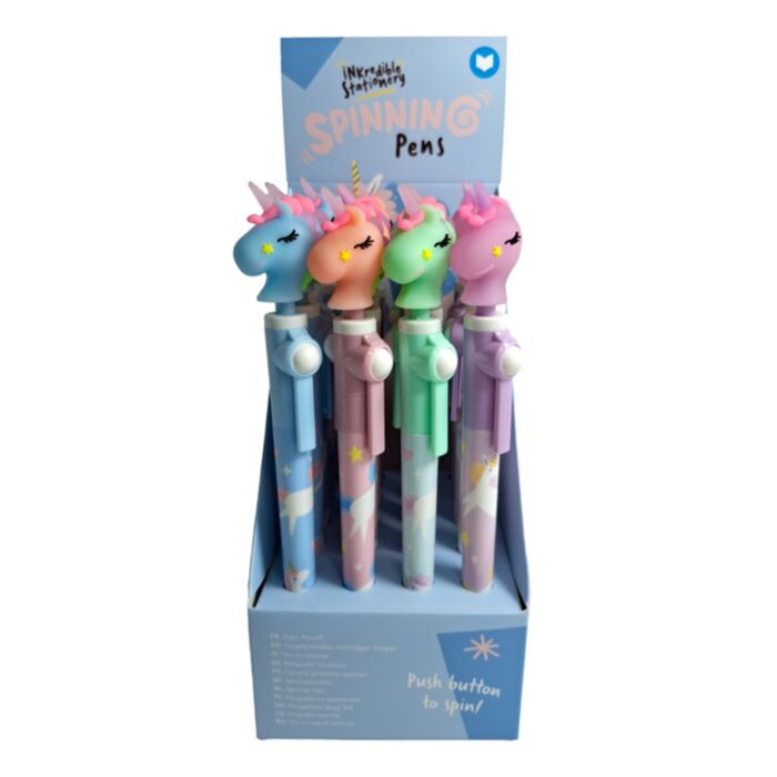 Stylo Licorne Pointe Fine Tournoyant - Unicorn Magic 