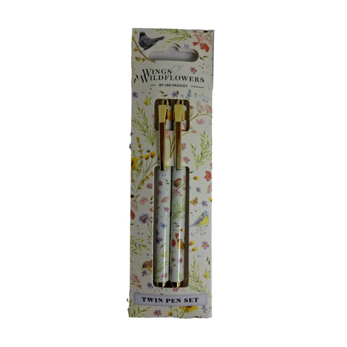 Lot de 2 Stylos - Jan Pashley Ailes & Fleurs sauvages 
