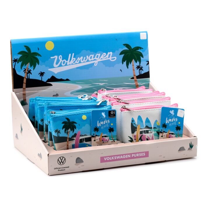 Porte-monnaie PVC Volkswagen - Van Bus Combi VW T1 sur la Plage